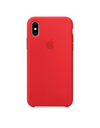 Чехол для iPhone Apple iPhone X Silicone Case RED